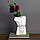 Декор ваза статуетка "Аполлон" Білий мат кераміка 18 см V018, фото 2