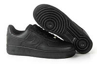 Низкие кроссовки черные Nike Air Force 1, 33-47р