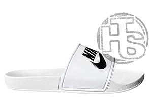 Жіночі шльопанці Nike Benassi White Logo Black ALL04392
