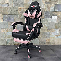 Комп ютерне крісло SEWEN 730 Рожевий Геймерське крісло Спортивне крісло Ігрове крісло