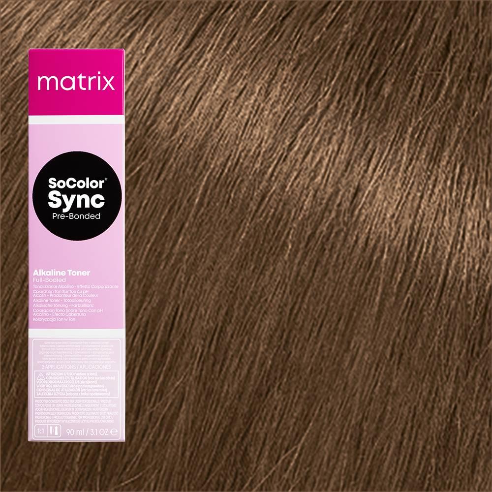 7AM (блонд попелястий мокко) Тонуюча фарба для волосся без аміаку Matrix SoColor Sync Pre-Bonded,90 ml