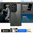 Чохол Caseology Skyfall Matte Black для Samsung Galaxy S23 Ultra SM-S918 ACS05657, фото 4