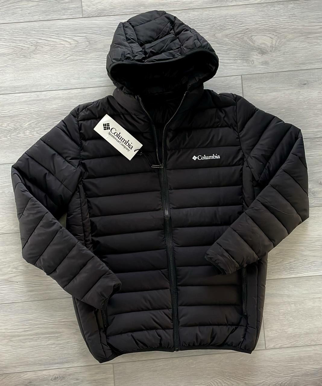 Вітровка чоловіча Columbia куртка чорна спортивна з плащової тканини весна осінь демісезон Туреччина модна, фото 1
