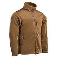 Военная флисовая кофта M-Tac Alpha Microfleece Gen.II Coyote Brown тактическая зимняя армейская кофта койот L