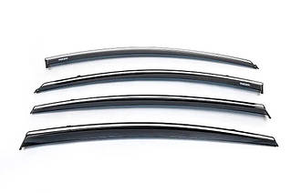 Вітровики з хромом Niken дефлектори вікон на авто для Seat Leon 2013-2020