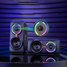 Акустична система (колонки) ONIKUMA RGB Blacklight L6 Чорний (L6-Black), фото 4