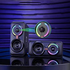 Акустична система (колонки) ONIKUMA RGB Blacklight L6 Чорний (L6-Black), фото 3