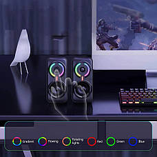 Акустична система (колонки) ONIKUMA RGB Blacklight L6 Чорний (L6-Black), фото 6