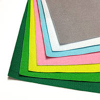 Велкро тканина / VELCRO в наборі 7 кольорів, 22х28 см, Корея