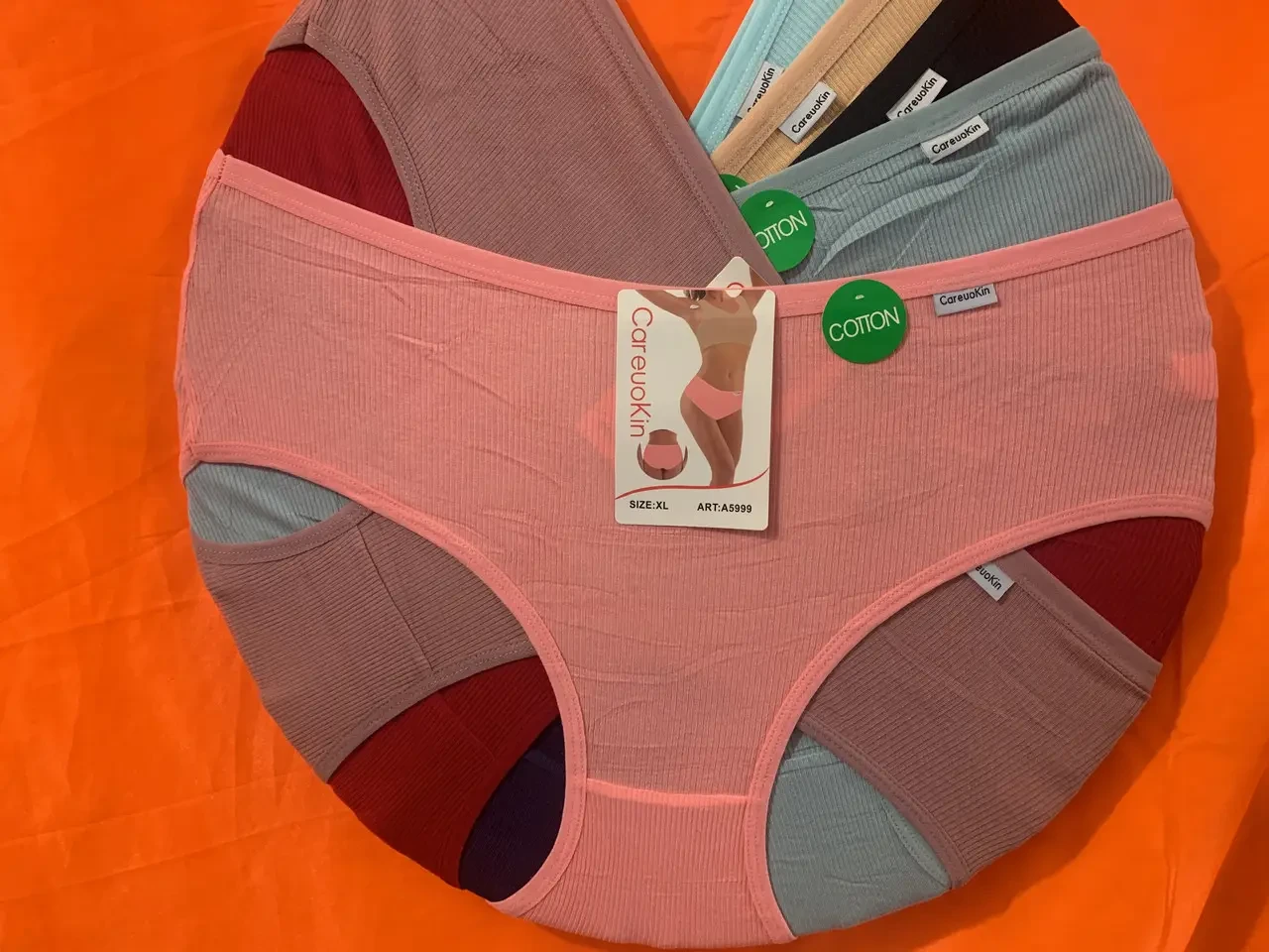 Труси жіночі рубчик бавовняні розмір 50-54 Мікс