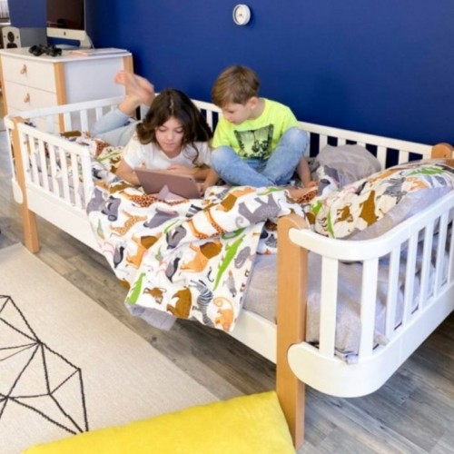 Ліжко підліткове Верес Монако 1900*800, Біло/бук, фото 1