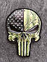 Шеврон на липучці череп 3д месник панішер ЗСУ, фото 2