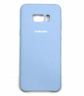 Силиконовый чехол Silicon case для Samsung Galaxy S8 Plus голубой