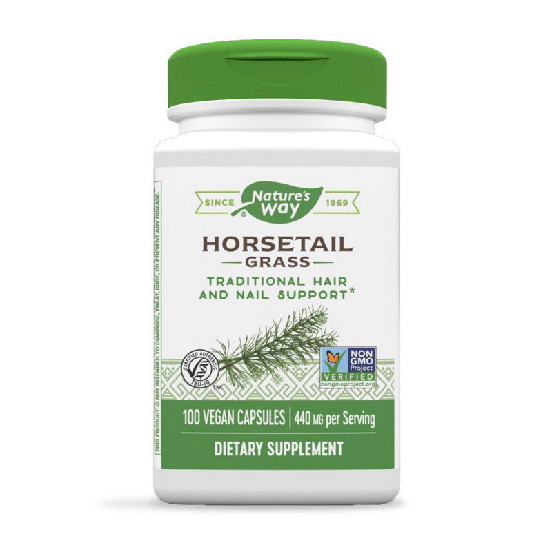 Екстракт хвоща польового Nature’s Way Horsetail Grass 440 mg 100 вег. капс, фото 1