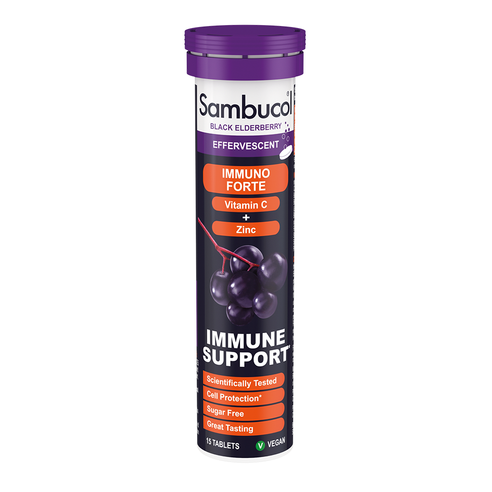 Вітаміни для імунітету Sambucol Immuno Forte Effervescent 15 таблеток