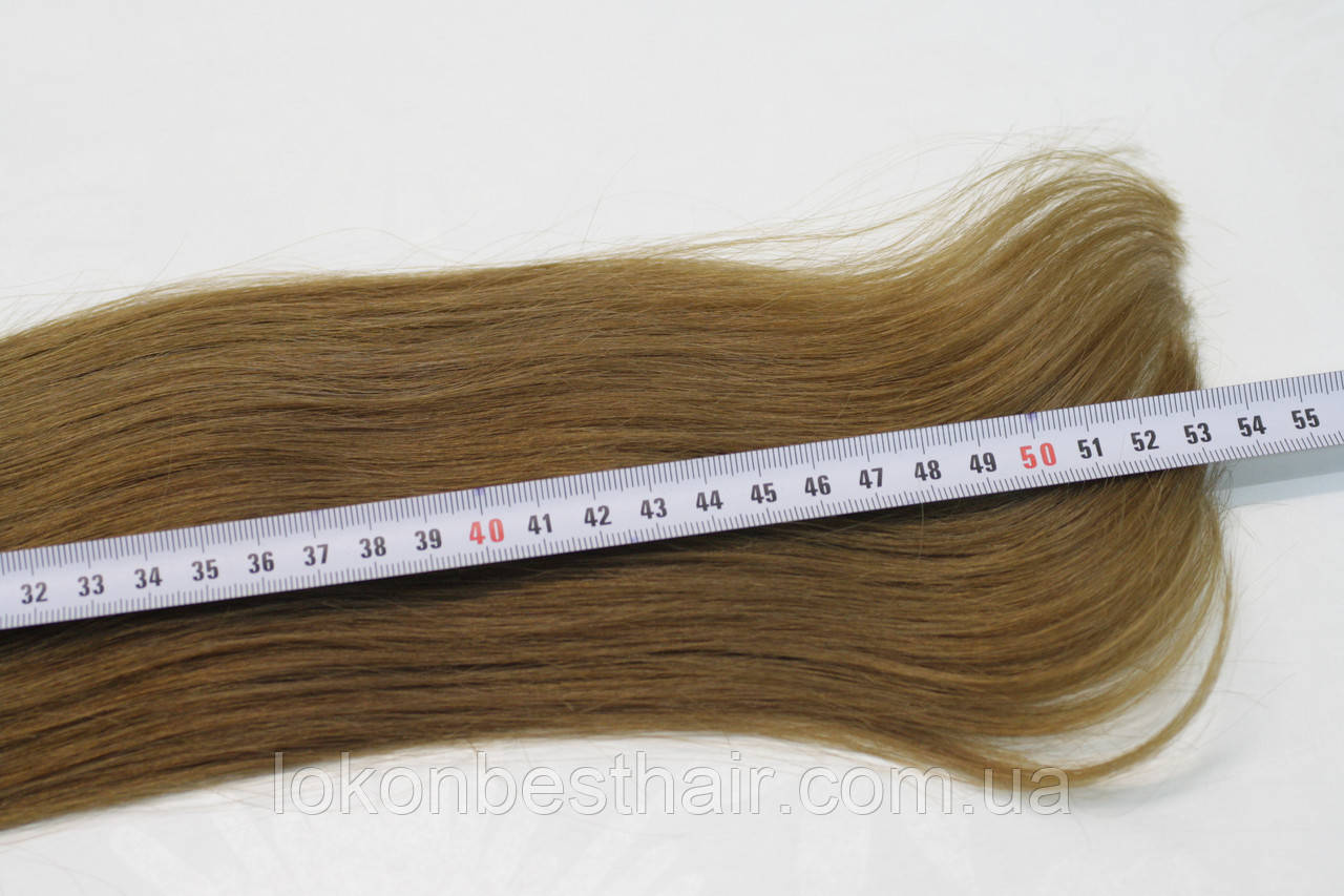 Натуральные 100% Славянские волосы для наращивания 53 см / 134 грамм ЛЮКС и ШЁЛК - фото 8 - id-p1775779113