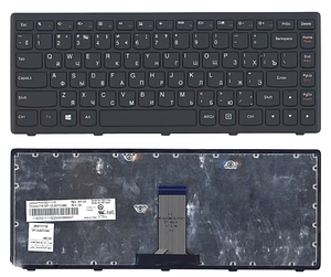 Клавіатура для ноутбука Lenovo G40-30, G40-45, G40-70, Z40-70, Z40-75, Flex 2-14 із фреймом RU чорна нова