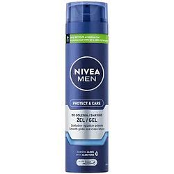 Гель для гоління Nivea Men Захист і догляд зволожувальний проти сухості шкіри, 200 мл