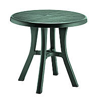 Стол пластиковый круглый "Royal" 80 см диаметр, Irak Plastik,Турция, зеленый