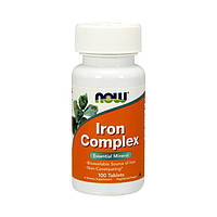 Железо комплекс Now Foods Iron Complex 100 tabs