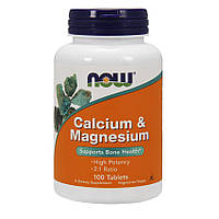 Кальций Магний Now Foods Calcium & Magnesium 100 tabs
