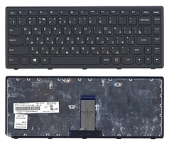 Клавіатура для ноутбука Lenovo G40-30, G40-45, G40-70, Z40-70, Z40-75, Flex 2-14 із фреймом RU чорна нова