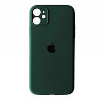 Чохол накладка бампер для Apple iPhone 12 Айфон Silicone Case Колір Зелений (cyprus green) Full Camera