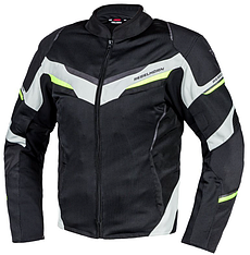 МОТОКУРТКА ТЕКСТИЛЬНА REBELHORN FLUX BLACK/ICE/FLO YELLOW