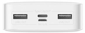 Power Bank Baseus Bipow Digital Display Power Bank 20000mAh 15W White ( Уцінка, м'ята упаковка ), фото 4