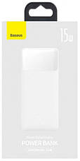 Power Bank Baseus Bipow Digital Display Power Bank 20000mAh 15W White ( Уцінка, м'ята упаковка ), фото 5