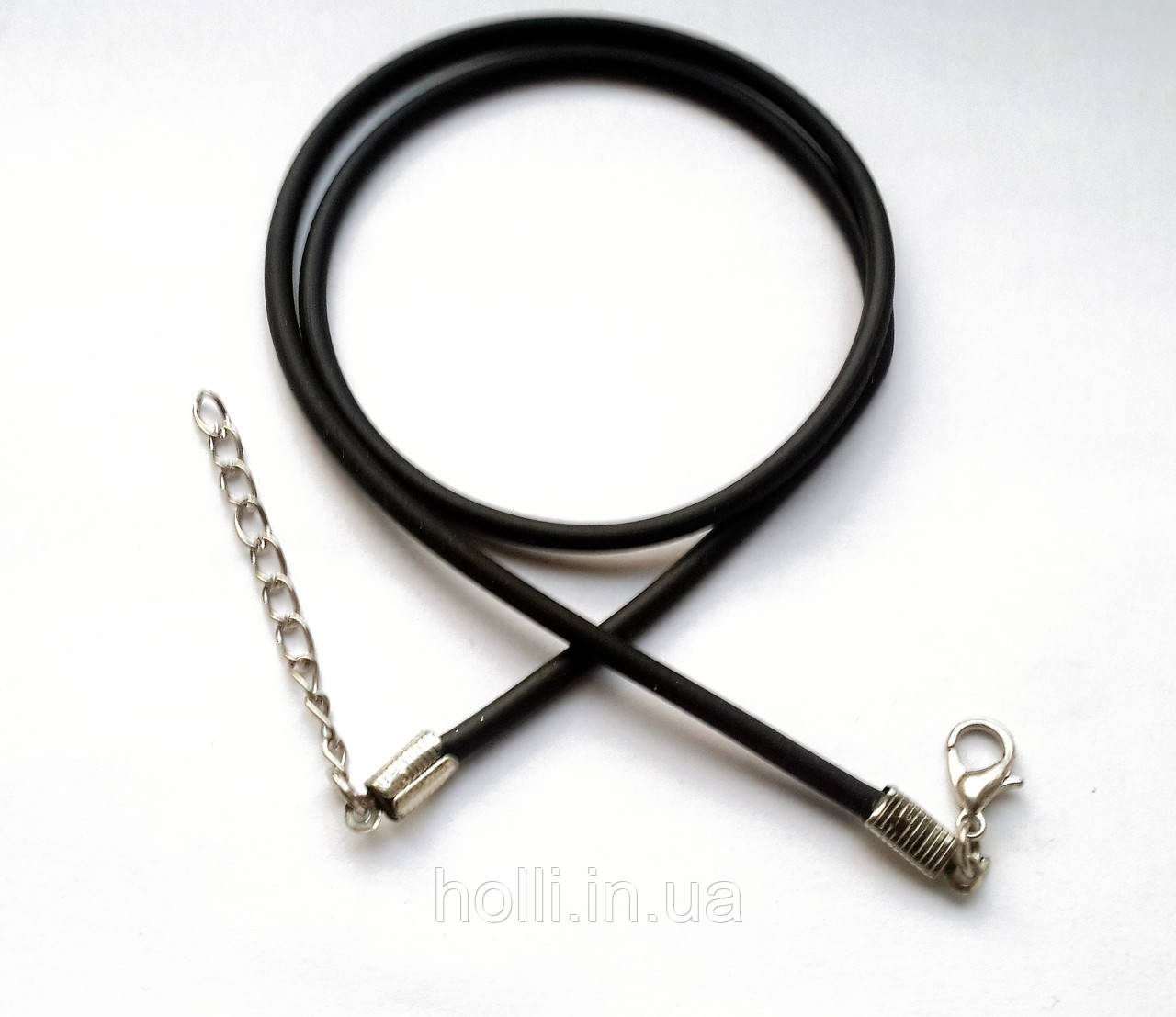 Шнурок на шию Натільний, Каучук, довжина 50 см, товщина 0,2 див.