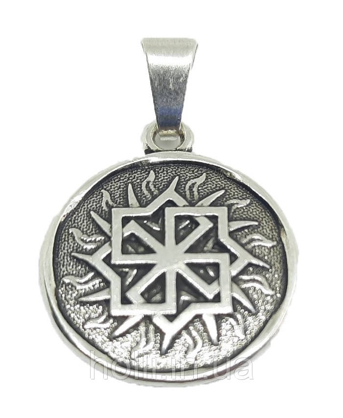 Слов'янський оберіг Амулет на шею "Молвінец", Оберіг має діагональ: 20 мм, амулет оберег Молвинец