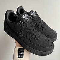 Жіночі кросівки Nike Air Force 1 Stussy Black