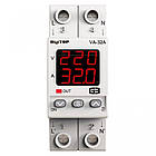 Реле напруги з контролем струму (2 екрани) VA-32A M2R LNK DigiTOP, фото 2