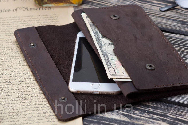Портмоне гаманець клатч шкіряний кошелек "Сomplex" ручної роботи, натуральна шкіра, фото 1