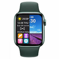 Умные смарт часы Smart Watch T500PLUS-PRO 1,75" SIRI/Google помощник Green z19-2024