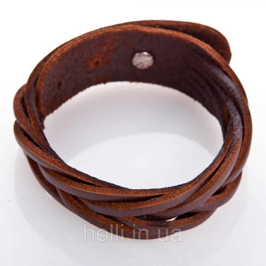 Шкіряний браслет "Bunch" шкіряний браслет на застібці, браслет зі шкіри, напульсник різних кольорів, фото 1