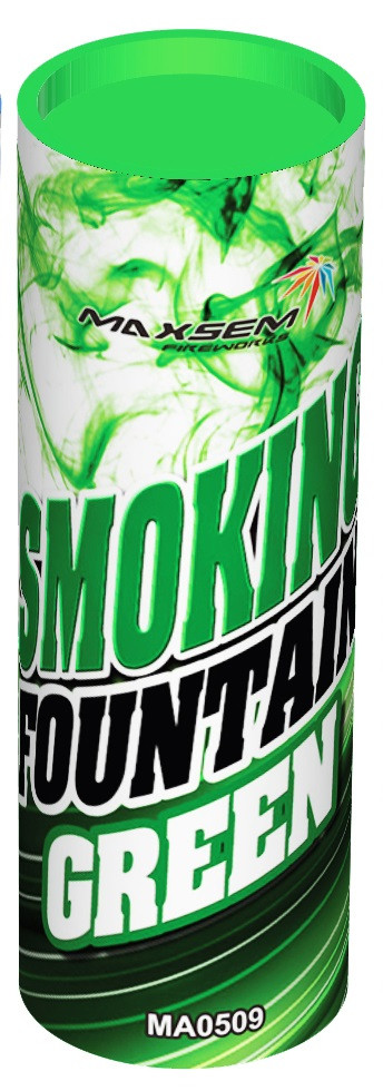 Зелений кольоровий дим (найнасіченішій (дим09), димова шашка, кольоровий дим, 45 сек., Maxem, фото 1