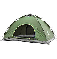 Туристическая палатка самораскладная Camp 6ти местная Зеленая z12-2024