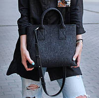Жіноча сумка з фетру "Lady2" сумка ручної роботи від української майстерні PalMar, сумка с войлока