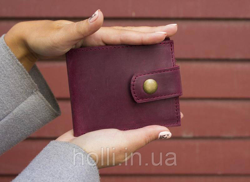 Шкіряний жіночий гаманець "Jelly", ручної роботи, натуральна шкіра, жіночий гаманець