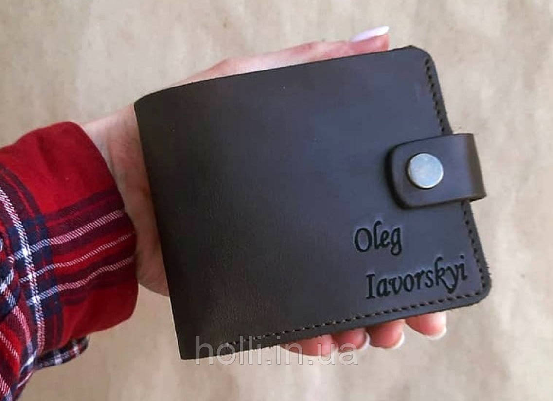 Шкіряний гаманець із затискачем для грошей та гравіюванням, іменний затискач для грошей, ручна робота, затискач із нанесенням
