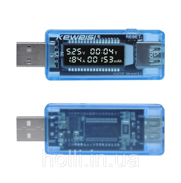 USB Тестер Keweisi KWS-V20 амперметр вольтметр вимірювач ємності акумулятора, юзб тестер