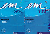 Підручник та зошит em neu 2008 Brückenkurs: Kursbuch + Arbeitsbuch Lektion 1 - 5 + Lektion 6-10