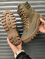 Ботинки тактические, берцы военные, армейская обувь КОБРА, олива, кожа, зима, р-ры 40-46