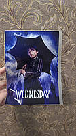 Термонаклейка на одяг героїня серіалу Wednesday з парасолькою