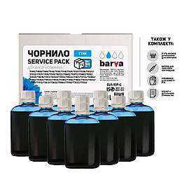 Чорнило BARVA Epson Universal No1 Cyan 10x100 мл ServicePack (EU1-1SP-C)