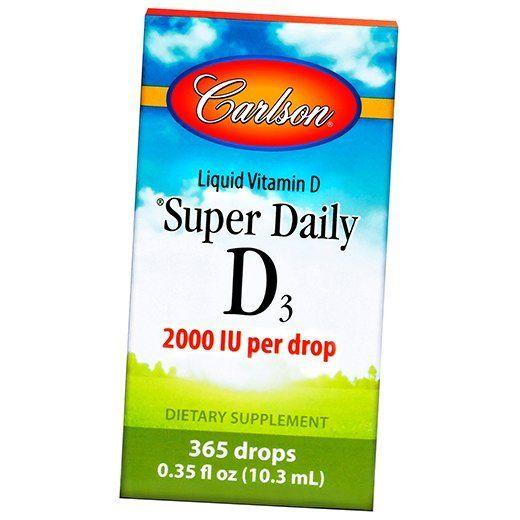 Витамин Д Жидкий Super Daily D3 2000 Carlson Labs 10мл (36353049 ...