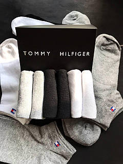 Набір чоловічих шкарпеток Tommy Hilfiger у фірмовій коробці | 6 пар