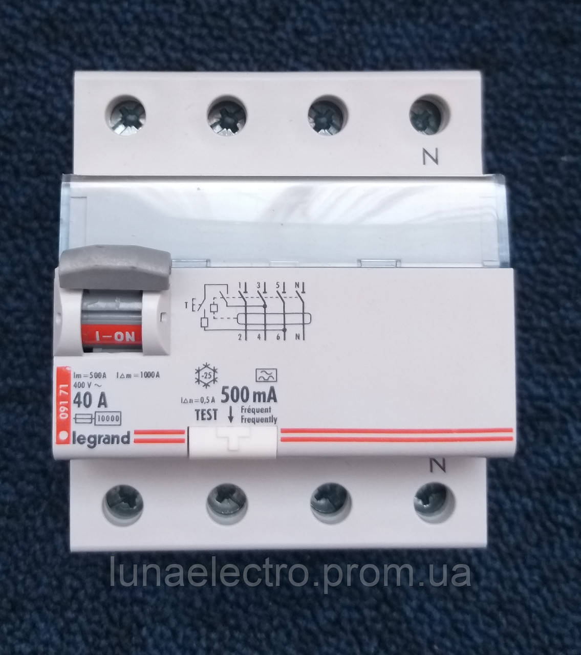 УЗО 40А 500мА 4 полюса тип АC Legrand (009171) (ID#1775830952), цена ...